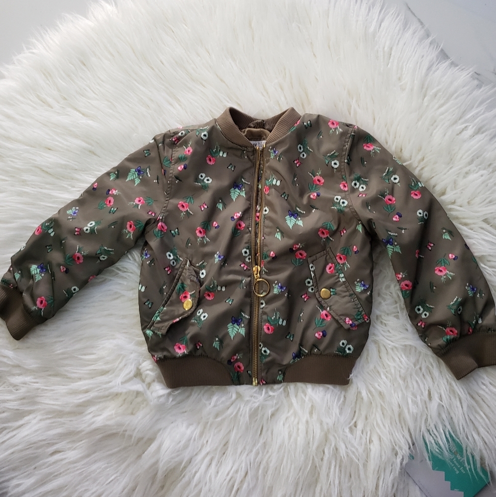 H&M USA 4-5 Youth Floral Print Jacket - Picture 6 of 14